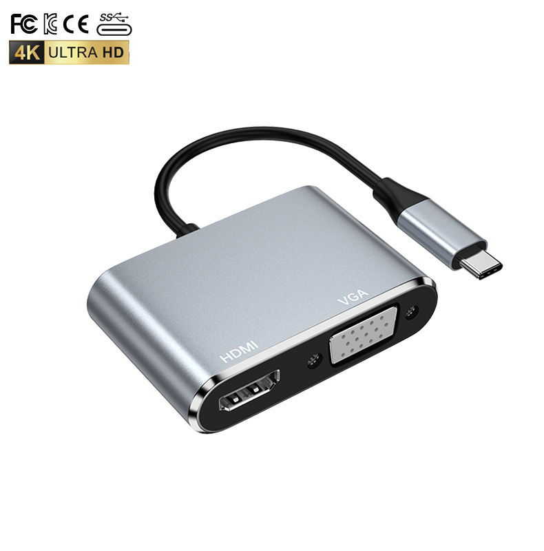 ORANGLES USB-C Type-C Hub with HDMI & VGA – 2-in-1 Multiport Adapter for Laptop & Computer Display Output Accessories - elegant presentation - Image 6 of 6 | designed for enthusiasts | Illinois | Free Shipping ORANGLES