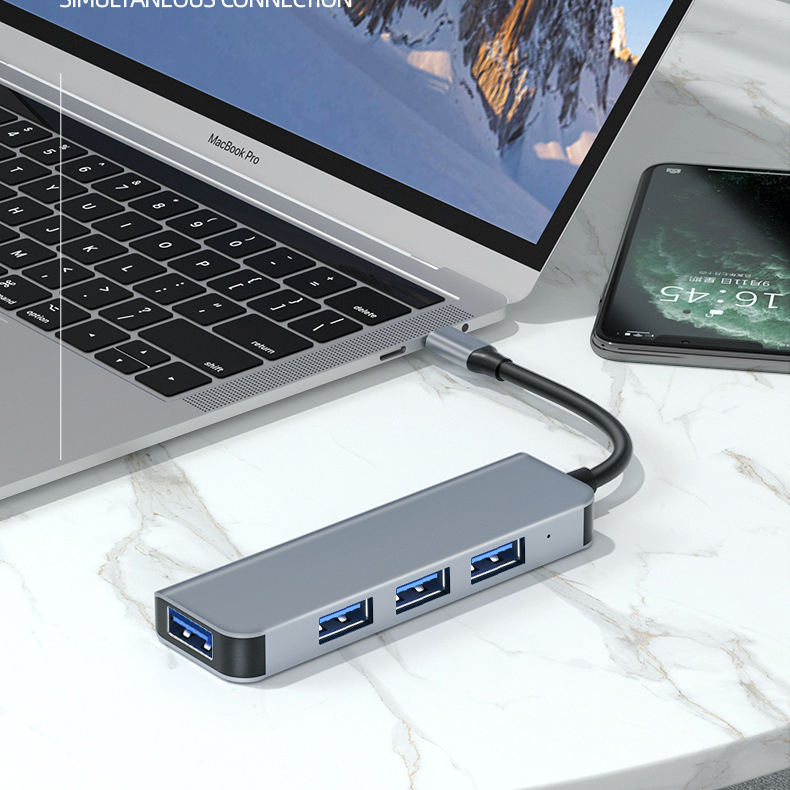 ORANGLES USB 3.0 Hub Type-C OTG 4-Port Splitter - high resolution display - exposing craftsmanship - Image 2 of 5 | built for everyone | USB 3.0 Hub Type-C OTG 4-Port Splitter for sale Georgia | Free Shipping ORANGLES
