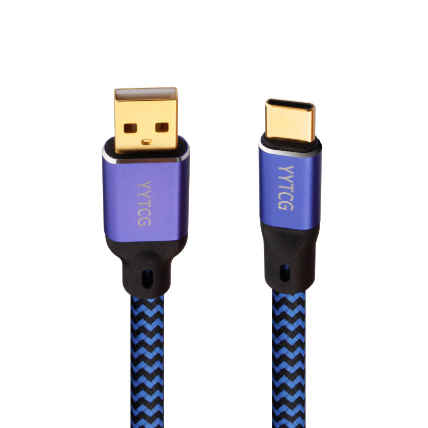 ORANGLES G2 HiFi USB-A to USB Type-C Cable – OFC Braided Fast Charging & Data Transfer Audio Power Extension Cable (Male to Male) – Blue - high resolution display - exposing craftsmanship - Image 2 of 2 | built for everyone | G2 HiFi USB-A to USB Type-C Cable – OFC Braided Fast Charging & Data Transfer Audio Power Extension Cable (Male to Male) – Blue for sale Georgia | Free Shipping ORANGLES