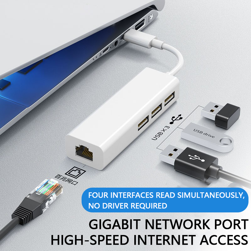 ORANGLES Wholesale USB 3.0 Type-C Multi-Port Hub with 100Mbps Network Card – Oxygen-Free Copper High-Speed Data & Ethernet Extender for Computer & Laptop - full product showcase - displaying specifications - Image 5 of 5 | adapts to any space | Wholesale USB 3.0 Type-C Multi-Port Hub with 100Mbps Network Card – Oxygen-Free Copper High-Speed Data & Ethernet Extender for Computer & Laptop deal New Jersey | Free Shipping ORANGLES