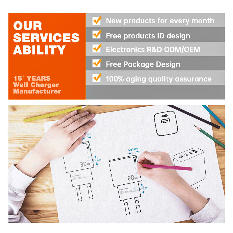 ORANGLES 20W PD Fast Charging USB-C Wall Charger Adapter with 1m Cable – Quick Charge Type-C Charger for iPhone 15/14/13/12/11 Pro Max - detailed closeup view - illustrating benefits - Image 3 of 6 | created for all | Shop 20W PD Fast Charging USB-C Wall Charger Adapter with 1m Cable – Quick Charge Type-C Charger for iPhone 15/14/13/12/11 Pro Max North Carolina | Free Shipping ORANGLES