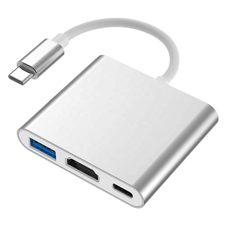 ORANGLES USB-C to HDMI Adapter 3-in-1 Multiport Hub – 4K HDMI, USB 3.0 & USB-C PD Charging Port Type-C Docking Station for Laptop & MacBook - elegant presentation - Image 6 of 6 | designed for enthusiasts | Illinois | Free Shipping ORANGLES
