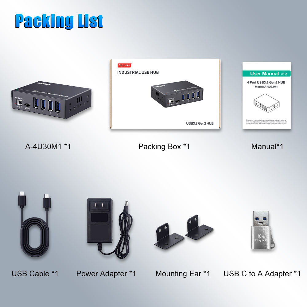 ORANGLES Sipolar A4U32M1 USB 3.2 Hub 4-Port High-Speed 10Gbps Type-C Splitter – Smart Charge 12–24V Mounting USB Hub Adapter for Laptop & Devices - high resolution display - exposing craftsmanship - Image 2 of 6 | built for everyone | Sipolar A4U32M1 USB 3.2 Hub 4-Port High-Speed 10Gbps Type-C Splitter – Smart Charge 12–24V Mounting USB Hub Adapter for Laptop & Devices for sale Georgia | Free Shipping ORANGLES