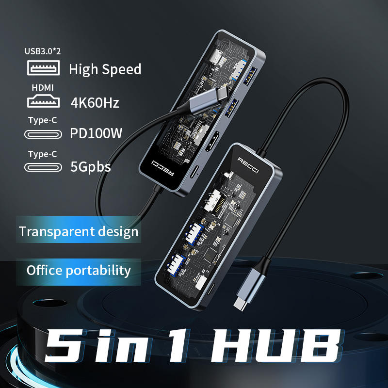 ORANGLES 5-in-1 Fast Charging Docking Station Type-C USB Hub with RJ45 1000Mbps Ethernet, SD/TF Card Reader & Multi-Port High-Speed Adapter for Laptop & PC - elegant presentation - exhibiting components - Image 6 of 6 | ideal for home | Discount on 5-in-1 Fast Charging Docking Station Type-C USB Hub with RJ45 1000Mbps Ethernet, SD/TF Card Reader & Multi-Port High-Speed Adapter for Laptop & PC Virginia | Free Shipping ORANGLES