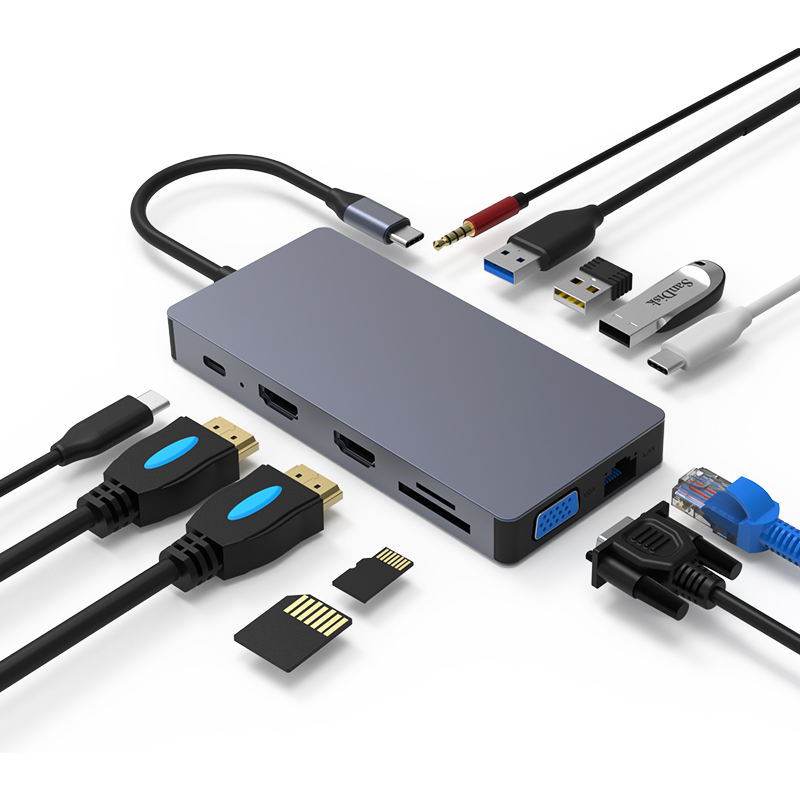 ORANGLES 12-in-1 USB-C Docking Station Hub with Dual 4K HDMI, 100W PD, USB 3.0, Gigabit Ethernet 1000Mbps & SD/TF Card Reader for HP, Dell & Lenovo Laptops - stunning visual - unveiling characteristics - Image 1627 of 10 | perfect for office | 12-in-1 USB-C Docking Station Hub with Dual 4K HDMI, 100W PD, USB 3.0, Gigabit Ethernet 1000Mbps & SD/TF Card Reader for HP, Dell & Lenovo Laptops offer Los Angeles | Free Shipping ORANGLES