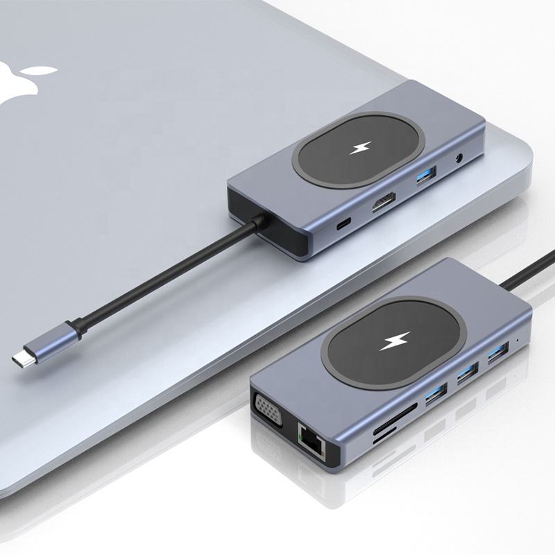 ORANGLES USB-C Thunderbolt Hub Docking Station for PC, Phone & PS5 – 4K Display, SATA HDD/SSD Support, 4-in-1 / 8-in-1 Type-C Multiport Adapter - angled perspective - presenting advantages - Image 4 of 6 | fits any environment | Purchase USB-C Thunderbolt Hub Docking Station for PC, Phone & PS5 – 4K Display, SATA HDD/SSD Support, 4-in-1 / 8-in-1 Type-C Multiport Adapter Michigan | Free Shipping ORANGLES