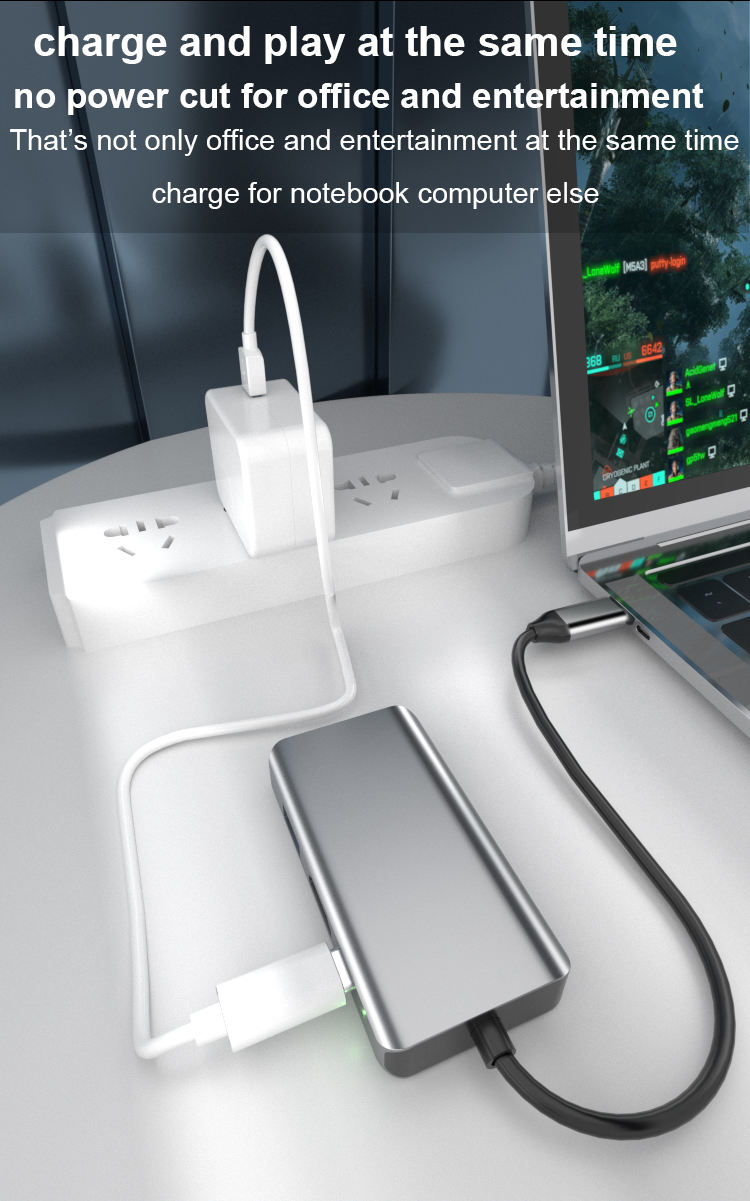 ORANGLES MARCH EXPO 4-in-1 USB-C Hub Docking Station – Dual Video Output (HDMI + VGA), USB-A Port & 100W PD Charging Type-C Adapter for Laptop, PC & Phone - high resolution display - exposing craftsmanship - Image 2 of 6 | built for everyone | MARCH EXPO 4-in-1 USB-C Hub Docking Station – Dual Video Output (HDMI + VGA), USB-A Port & 100W PD Charging Type-C Adapter for Laptop, PC & Phone for sale Georgia | Free Shipping ORANGLES