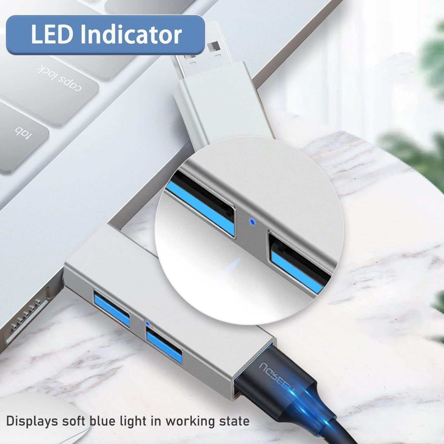 ORANGLES Hot 3-Port Aluminum USB 3.0 Hub with USB-C Splitter – AU Plug, 15W Output, PD Fast Charging Multiport Adapter for Laptop & Devices - elegant presentation - exhibiting components - Image 6 of 6 | ideal for home | Discount on Hot 3-Port Aluminum USB 3.0 Hub with USB-C Splitter – AU Plug, 15W Output, PD Fast Charging Multiport Adapter for Laptop & Devices Virginia | Free Shipping ORANGLES