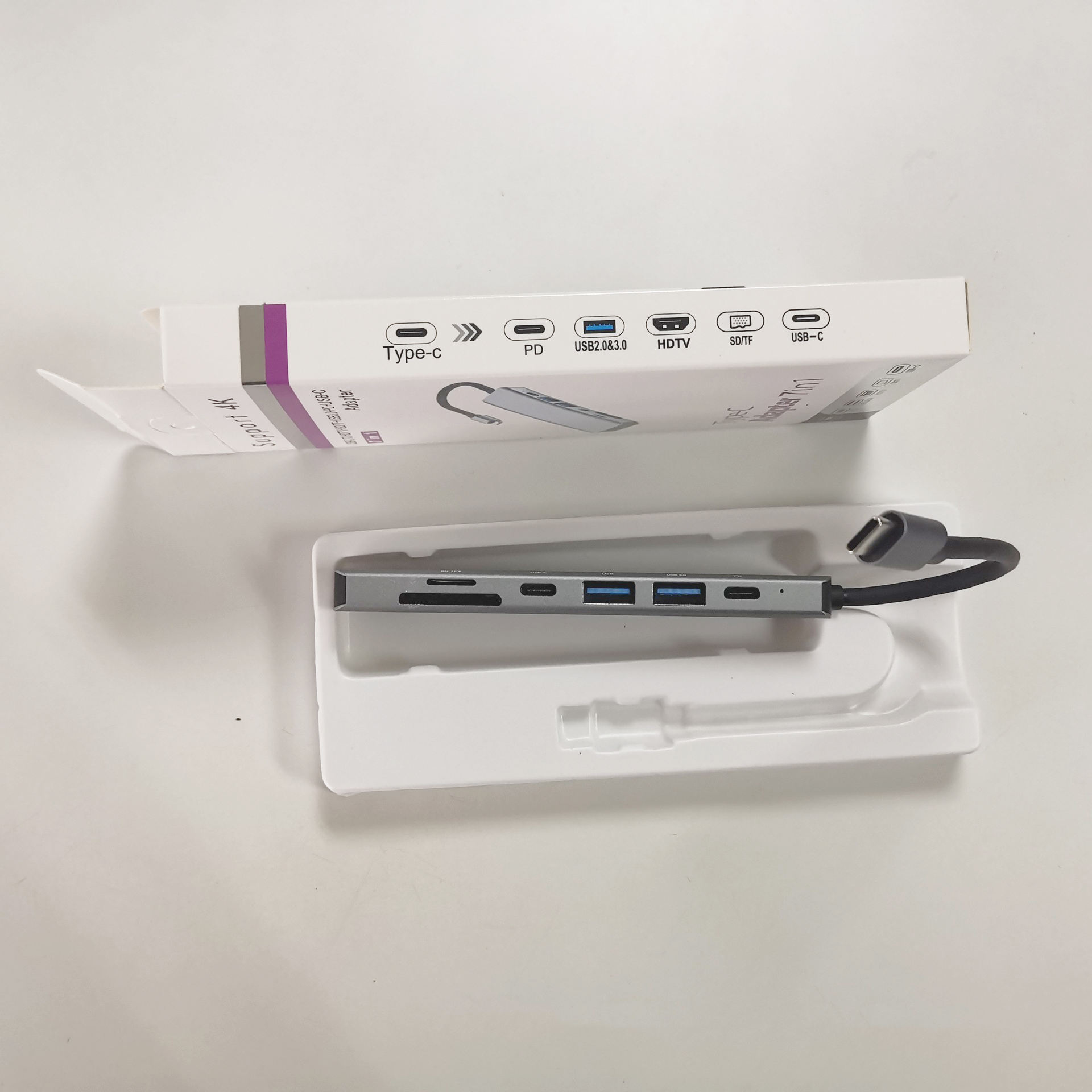 ORANGLES 7-in-1 USB-C Hub Multiport Adapter – 4K@60Hz HDMI, 3×USB 3.0, SD/TF Card Reader & 100W PD Fast Charging Type-C Docking Station - high resolution display - exposing craftsmanship - Image 2 of 5 | built for everyone | 7-in-1 USB-C Hub Multiport Adapter – 4K@60Hz HDMI, 3×USB 3.0, SD/TF Card Reader & 100W PD Fast Charging Type-C Docking Station for sale Georgia | Free Shipping ORANGLES