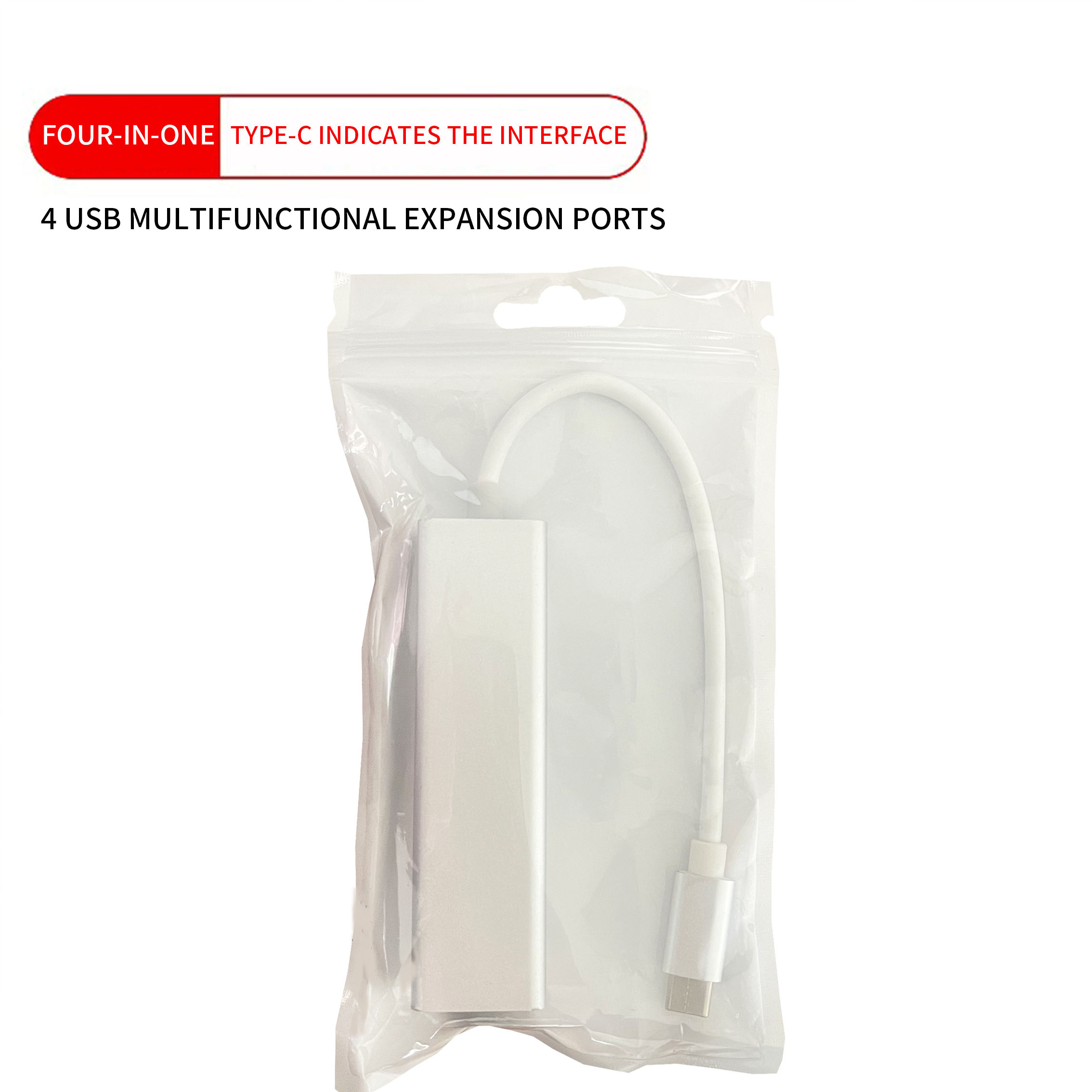 ORANGLES 4-in-1 USB 3.0 Type-C to RJ45 Ethernet Hub Adapter – Multiport Docking Station with Charging, Data Transfer & Video Output for Laptop & Desktop - detailed closeup view - illustrating benefits - Image 3 of 6 | created for all | Shop 4-in-1 USB 3.0 Type-C to RJ45 Ethernet Hub Adapter – Multiport Docking Station with Charging, Data Transfer & Video Output for Laptop & Desktop North Carolina | Free Shipping ORANGLES