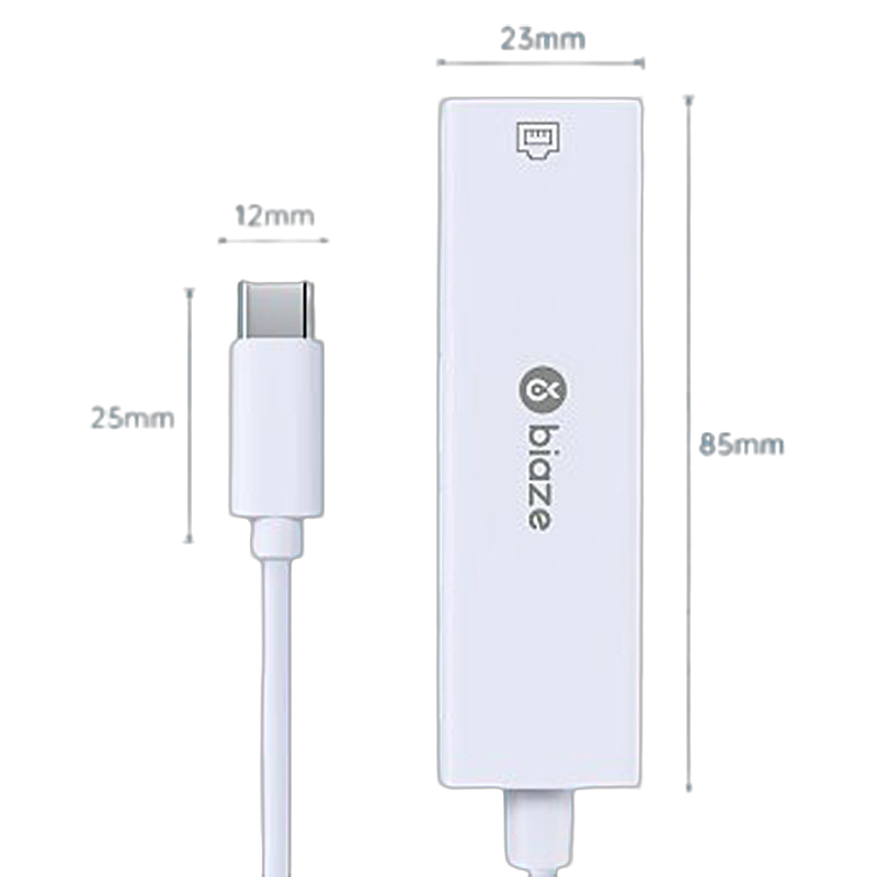 ORANGLES Type-C to RJ45 Ethernet Adapter – USB 3.0 Gigabit Network Card Wired LAN Converter Hub for Laptop, PC & MacBook - full product showcase - displaying specifications - Image 5 of 5 | adapts to any space | Type-C to RJ45 Ethernet Adapter – USB 3.0 Gigabit Network Card Wired LAN Converter Hub for Laptop, PC & MacBook deal New Jersey | Free Shipping ORANGLES
