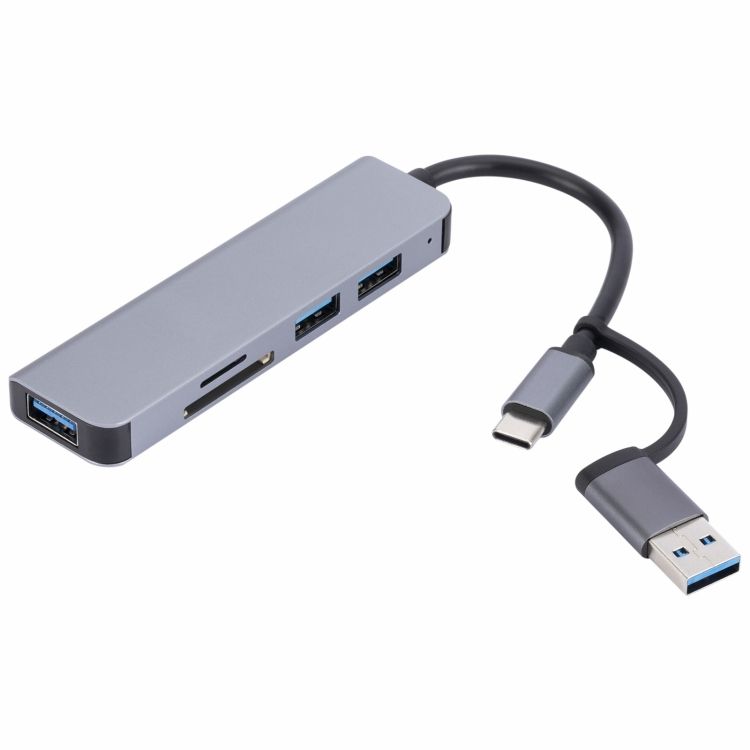 ORANGLES 2302 5-in-1 USB + USB-C Type-C Multiport Hub Adapter – USB Expansion Docking Station for Laptop, PC & Computer Accessories - elegant presentation - Image 6 of 6 | designed for enthusiasts | Illinois | Free Shipping ORANGLES