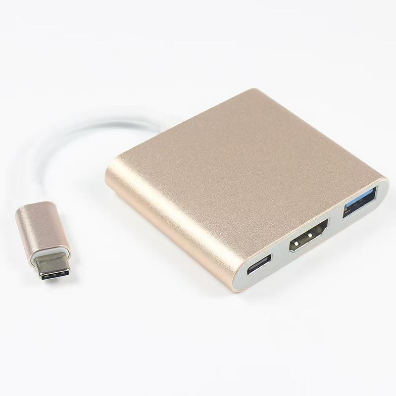 ORANGLES Best Price 4K HDMI USB-C Adapter 3-in-1 Multiport Hub – USB 3.0 5Gbps, HDTV Output & Type-C Card Reader Docking Station for Laptop & Mobile - elegant presentation - Image 6 of 6 | designed for enthusiasts | Illinois | Free Shipping ORANGLES