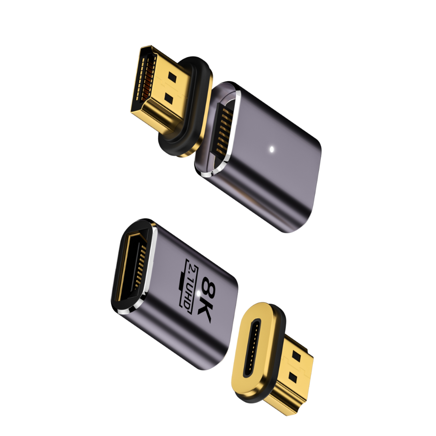 ORANGLES HDMI 2.1 8K Magnetic Adapter Cable – Ultra HD Type-C USB Hub Compatible Connector for HDTV, Mobile, Laptop & Smart Devices  - Main Product Image - professional product shot revealing details | Best price HDMI 2.1 8K Magnetic Adapter Cable – Ultra HD Type-C USB Hub Compatible Connector for HDTV, Mobile, Laptop & Smart Devices authentic product Ohio | ORANGLES
