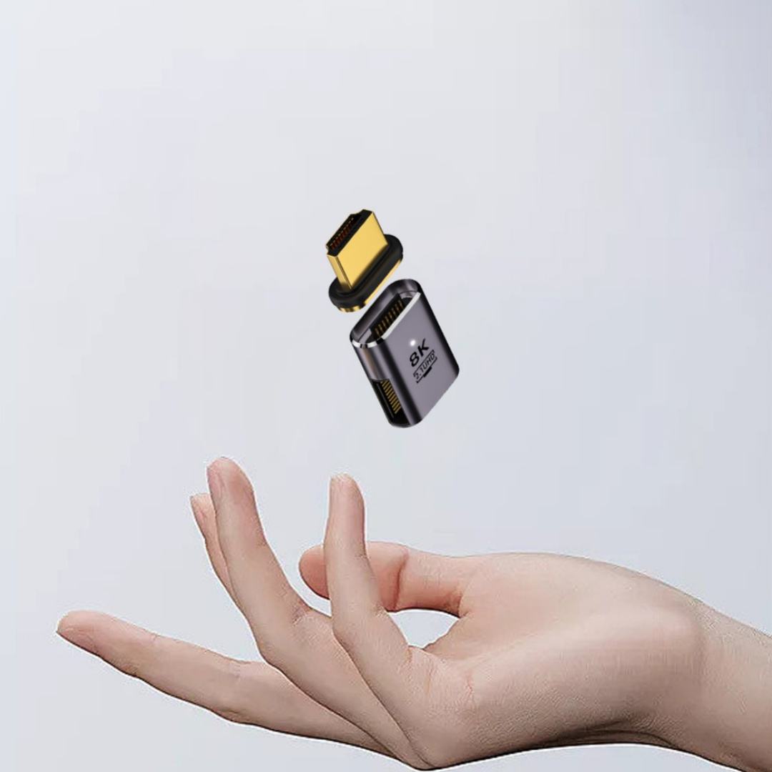 ORANGLES HDMI 2.1 8K Magnetic Adapter Cable – Ultra HD Type-C USB Hub Compatible Connector for HDTV, Mobile, Laptop & Smart Devices - detailed closeup view - illustrating benefits - Image 3 of 6 | created for all | Shop HDMI 2.1 8K Magnetic Adapter Cable – Ultra HD Type-C USB Hub Compatible Connector for HDTV, Mobile, Laptop & Smart Devices North Carolina | Free Shipping ORANGLES