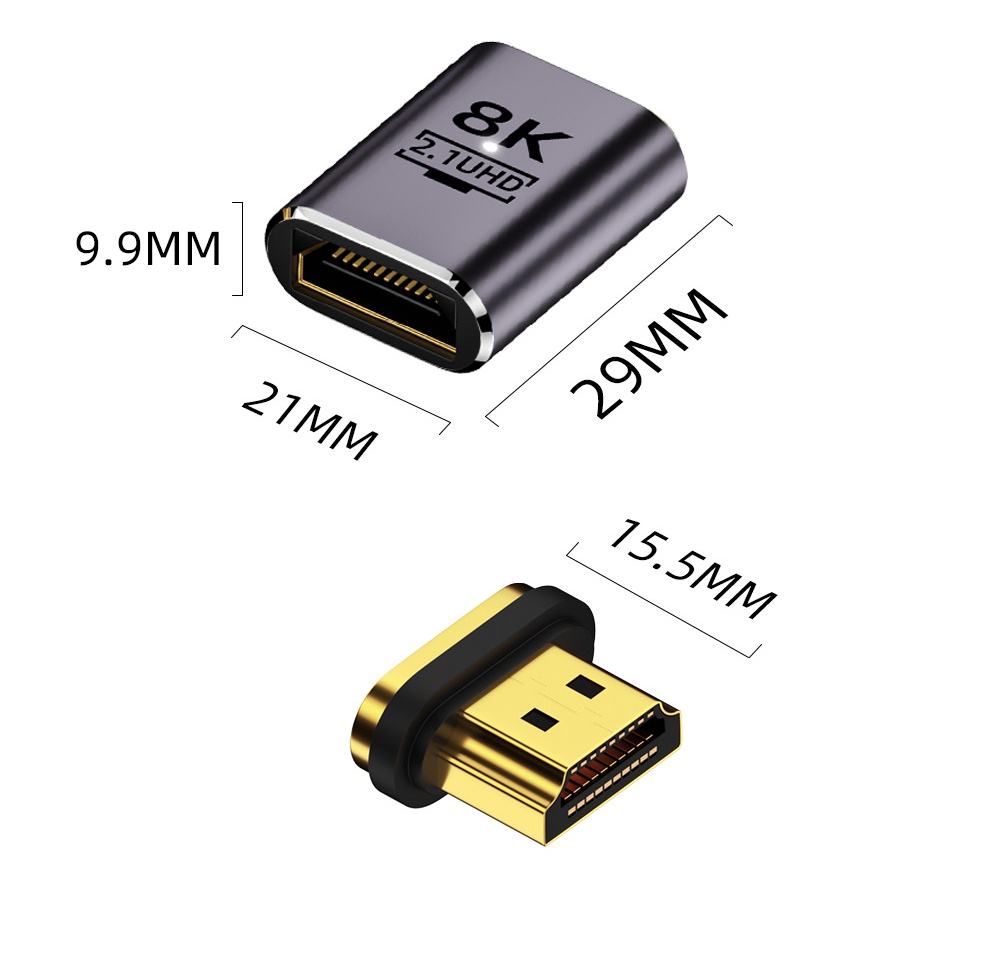 ORANGLES HDMI 2.1 8K Magnetic Adapter Cable – Ultra HD Type-C USB Hub Compatible Connector for HDTV, Mobile, Laptop & Smart Devices - full product showcase - displaying specifications - Image 5 of 6 | adapts to any space | HDMI 2.1 8K Magnetic Adapter Cable – Ultra HD Type-C USB Hub Compatible Connector for HDTV, Mobile, Laptop & Smart Devices deal New Jersey | Free Shipping ORANGLES