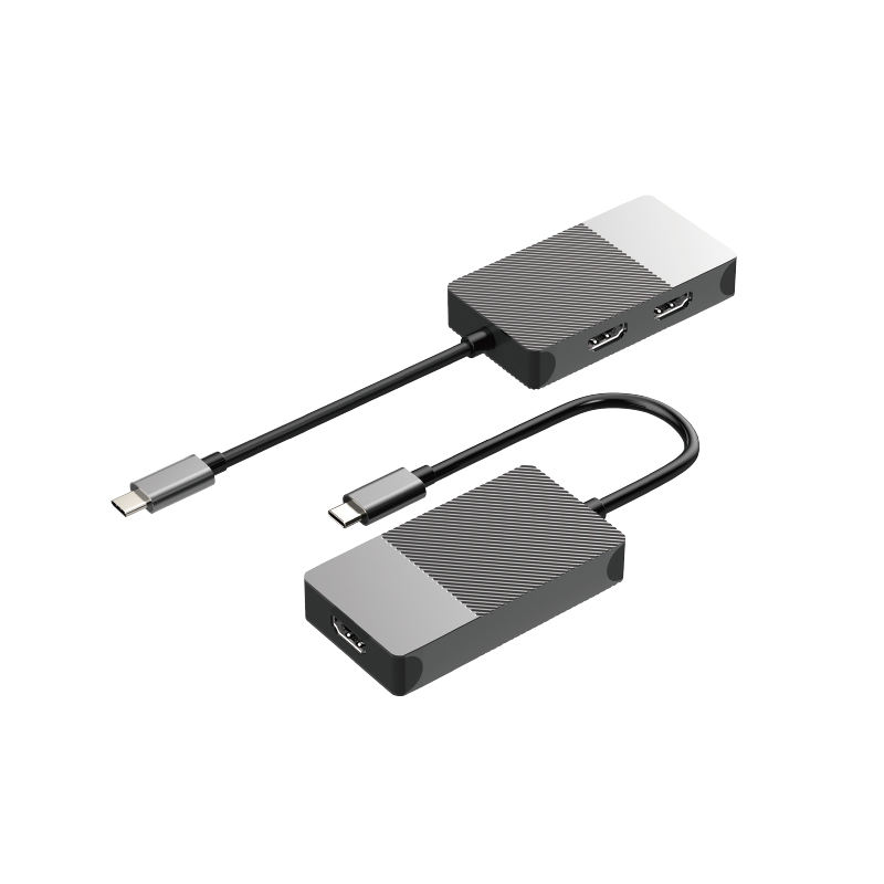 ORANGLES 8-in-1 USB-C Hub Triple Display Docking Station – Dual HDMI Multiport Adapter for Laptop, PC & Desktop Computer - detailed closeup view - illustrating benefits - Image 3 of 5 | created for all | Shop 8-in-1 USB-C Hub Triple Display Docking Station – Dual HDMI Multiport Adapter for Laptop, PC & Desktop Computer North Carolina | Free Shipping ORANGLES