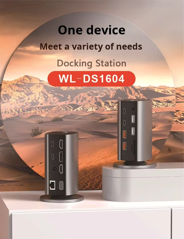 ORANGLES 16-in-1 USB-C Vertical Docking Station – Multi-Screen MST Hub with 8K Display, Gigabit Ethernet & Multiport Desktop Expander - elegant presentation - exhibiting components - Image 6 of 6 | ideal for home | Discount on 16-in-1 USB-C Vertical Docking Station – Multi-Screen MST Hub with 8K Display, Gigabit Ethernet & Multiport Desktop Expander Virginia | Free Shipping ORANGLES