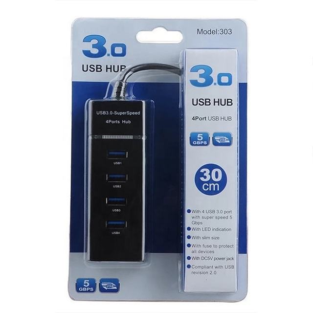 ORANGLES High-Speed 4-Port USB Hub 2.0 & 3.0 Splitter Adapter – Multi USB Expander Cable for Desktop PC & Laptop - full product showcase - displaying specifications - Image 5 of 6 | adapts to any space | High-Speed 4-Port USB Hub 2.0 & 3.0 Splitter Adapter – Multi USB Expander Cable for Desktop PC & Laptop deal New Jersey | Free Shipping ORANGLES
