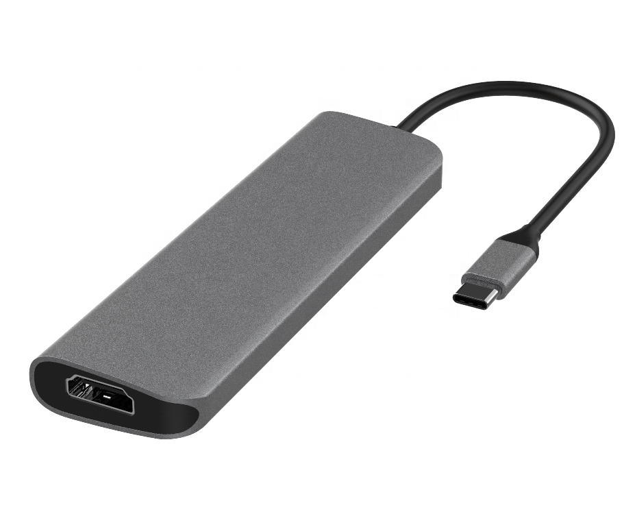 ORANGLES 6-in-1 USB-C Portable Hub – Aluminum Alloy Docking Station with HD Display, 5Gbps USB-A, Type-C PD Charging Multiport Adapter - high resolution display - exposing craftsmanship - Image 2 of 6 | built for everyone | 6-in-1 USB-C Portable Hub – Aluminum Alloy Docking Station with HD Display, 5Gbps USB-A, Type-C PD Charging Multiport Adapter for sale Georgia | Free Shipping ORANGLES