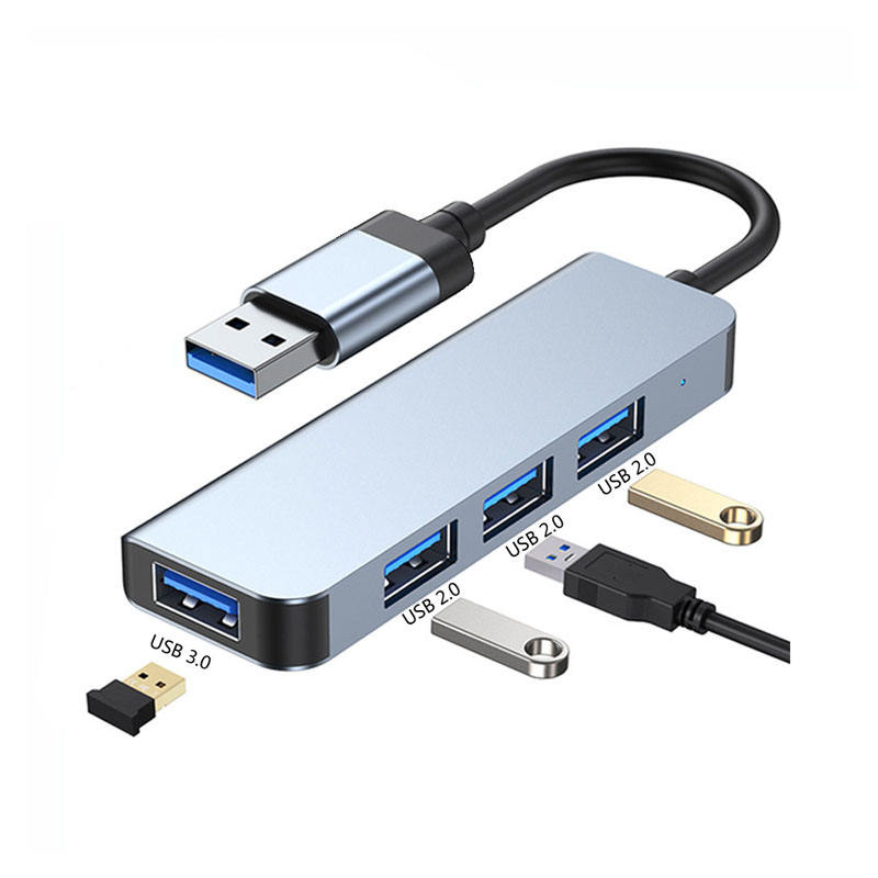 ORANGLES Hot Selling 4-Port USB Hub 2.0 + 3.0 Aluminum Alloy – Dual Interface USB-A & Type-C Multiport Adapter for PC, Laptop & Smartphone - elegant presentation - exhibiting components - Image 6 of 6 | ideal for home | Discount on Hot Selling 4-Port USB Hub 2.0 + 3.0 Aluminum Alloy – Dual Interface USB-A & Type-C Multiport Adapter for PC, Laptop & Smartphone Virginia | Free Shipping ORANGLES