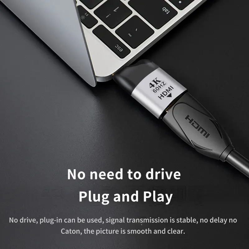 ORANGLES USB 3.0 to VGA Adapter – Portable Type-C Compatible Display Converter for Windows Laptop, Android Tablet & Phone External Monitor Output - detailed closeup view - illustrating benefits - Image 3 of 5 | created for all | Shop USB 3.0 to VGA Adapter – Portable Type-C Compatible Display Converter for Windows Laptop, Android Tablet & Phone External Monitor Output North Carolina | Free Shipping ORANGLES