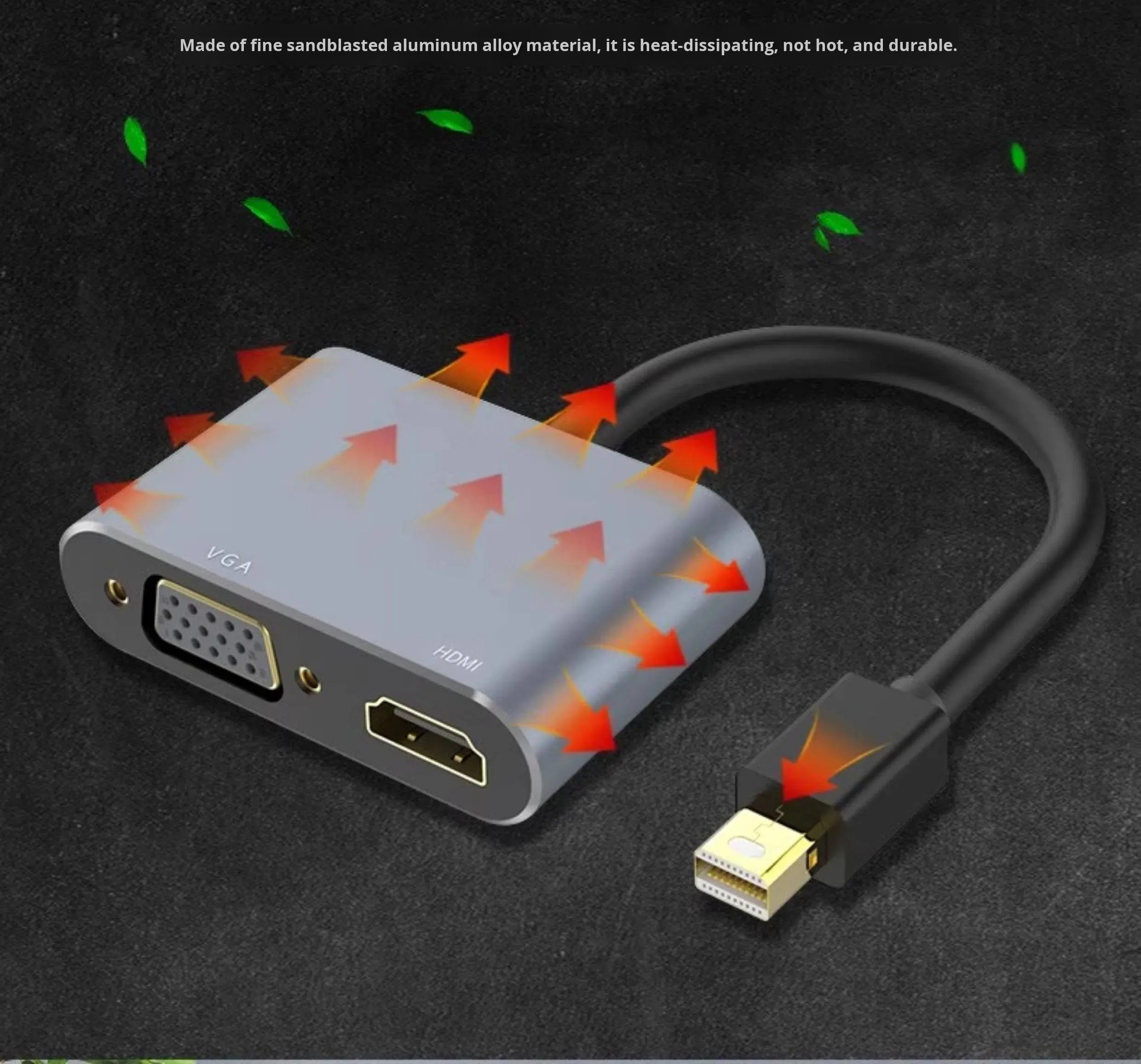 ORANGLES Mini DisplayPort & USB-C to HDMI VGA Adapter – Dual Monitor Docking Station with Power Delivery for MacBook Pro & Laptop Display Output Hub - high resolution display - exposing craftsmanship - Image 2 of 6 | built for everyone | Mini DisplayPort & USB-C to HDMI VGA Adapter – Dual Monitor Docking Station with Power Delivery for MacBook Pro & Laptop Display Output Hub for sale Georgia | Free Shipping ORANGLES