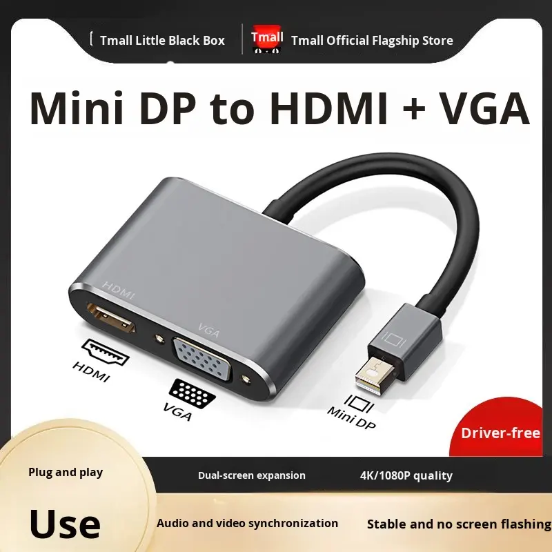ORANGLES Mini DisplayPort & USB-C to HDMI VGA Adapter – Dual Monitor Docking Station with Power Delivery for MacBook Pro & Laptop Display Output Hub - elegant presentation - exhibiting components - Image 6 of 6 | ideal for home | Discount on Mini DisplayPort & USB-C to HDMI VGA Adapter – Dual Monitor Docking Station with Power Delivery for MacBook Pro & Laptop Display Output Hub Virginia | Free Shipping ORANGLES