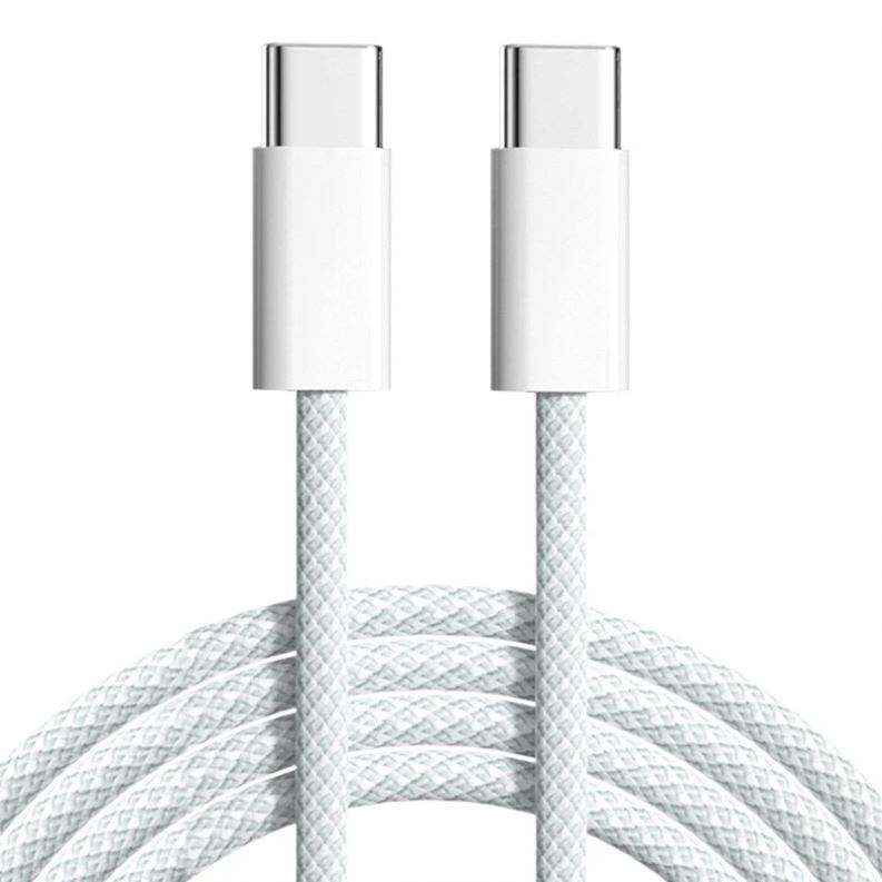 ORANGLES Macaron Color Braided USB-C to USB-C Cable – PD 60W Fast Charging Type-C Data Cable for iPhone 15, Laptop & Devices (1M / 2M)  - Main Product Image - professional product shot revealing details | Best price Macaron Color Braided USB-C to USB-C Cable – PD 60W Fast Charging Type-C Data Cable for iPhone 15, Laptop & Devices (1M / 2M) authentic product Ohio | ORANGLES