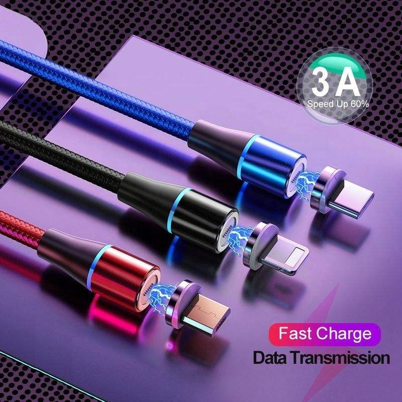 ORANGLES Wholesale 3-in-1 Magnetic USB Cable 360° LED – Fast Charging Type-C Multi Charger Cable for Android & iPhone - high resolution display - exposing craftsmanship - Image 2 of 6 | built for everyone | Wholesale 3-in-1 Magnetic USB Cable 360° LED – Fast Charging Type-C Multi Charger Cable for Android & iPhone for sale Georgia | Free Shipping ORANGLES
