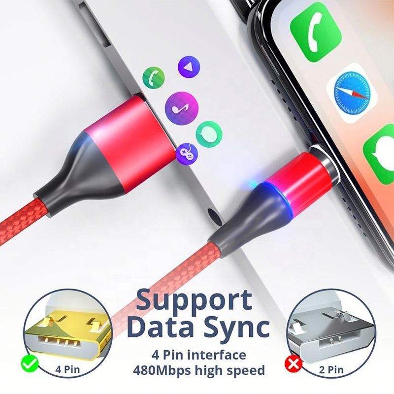 ORANGLES Wholesale 3-in-1 Magnetic USB Cable 360° LED – Fast Charging Type-C Multi Charger Cable for Android & iPhone - elegant presentation - exhibiting components - Image 6 of 6 | ideal for home | Discount on Wholesale 3-in-1 Magnetic USB Cable 360° LED – Fast Charging Type-C Multi Charger Cable for Android & iPhone Virginia | Free Shipping ORANGLES