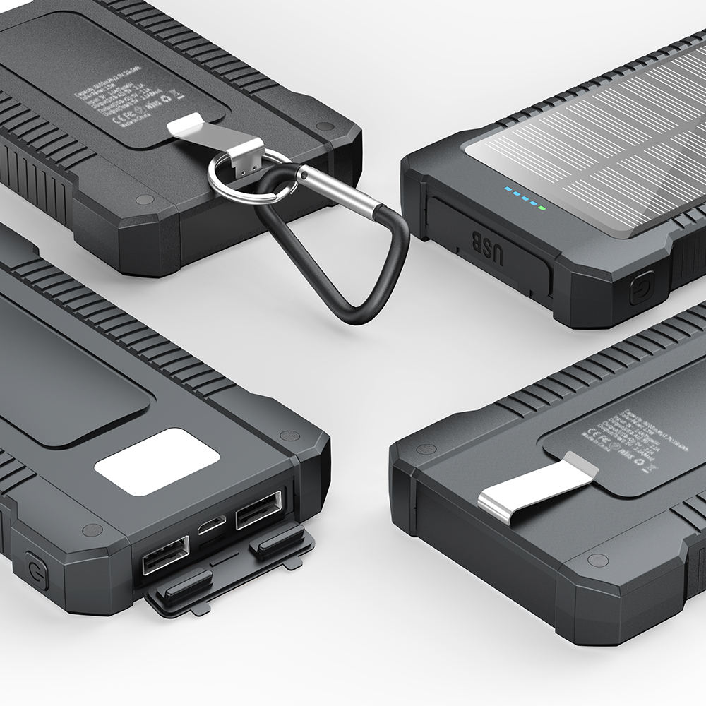 ORANGLES 2026 New 8000mAh Solar Power Bank – Portable External Battery with LED Flashlight High-Capacity Outdoor Emergency Charger - high resolution display - exposing craftsmanship - Image 2 of 4 | built for everyone | 2026 New 8000mAh Solar Power Bank – Portable External Battery with LED Flashlight High-Capacity Outdoor Emergency Charger for sale Georgia | Free Shipping ORANGLES