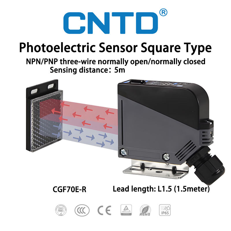 ORANGLES CNTD CGF70E-R Photoelectric Sensor – NPN/PNP 10–30VDC Square Reflective Sensor IP65 Waterproof for Industrial Automation & Control Systems - elegant presentation - exhibiting components - Image 6 of 6 | ideal for home | Discount on CNTD CGF70E-R Photoelectric Sensor – NPN/PNP 10–30VDC Square Reflective Sensor IP65 Waterproof for Industrial Automation & Control Systems Virginia | Free Shipping ORANGLES