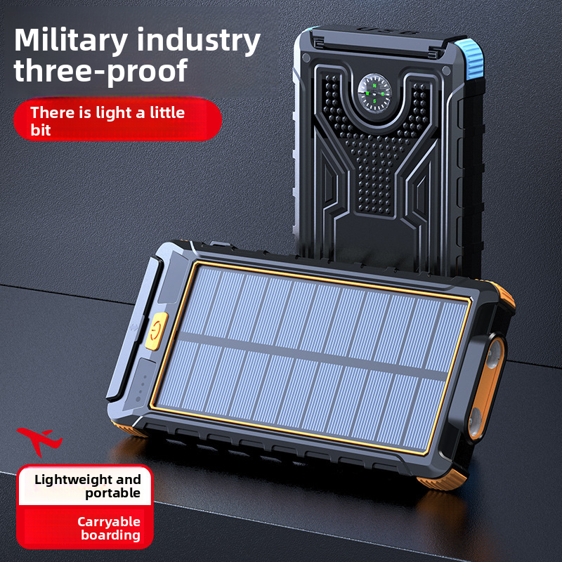 ORANGLES Hot Selling 10000mAh Solar Power Bank – Waterproof Portable Charger with Dual USB Output 20W/10W & Built-in Flashlight - high resolution display - exposing craftsmanship - Image 2 of 6 | built for everyone | Hot Selling 10000mAh Solar Power Bank – Waterproof Portable Charger with Dual USB Output 20W/10W & Built-in Flashlight for sale Georgia | Free Shipping ORANGLES