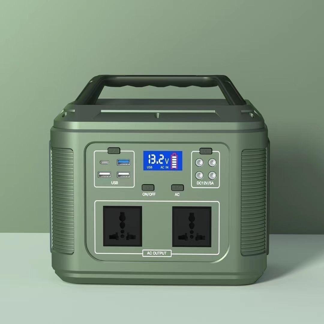 Portable Camping Power Station with Solar Panel – Outdoor Battery Generator with Car Power Supply for Camping, Travel & Emergency Backup