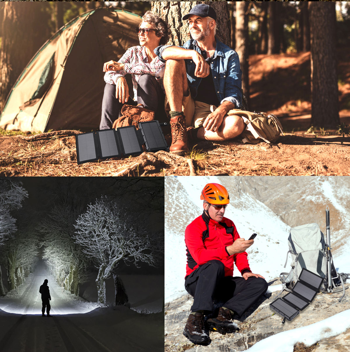 ORANGLES 20000mAh Foldable Solar Power Bank – Leather Case Waterproof Solar Charger Power Station with Fast Charging for Outdoor & Emergency Use - high resolution display - exposing craftsmanship - Image 2 of 6 | built for everyone | 20000mAh Foldable Solar Power Bank – Leather Case Waterproof Solar Charger Power Station with Fast Charging for Outdoor & Emergency Use for sale Georgia | Free Shipping ORANGLES