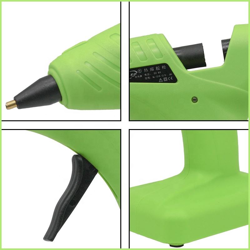 ORANGLES 8W Battery Powered Cordless Glue Gun | Hot Melt Silicone Stick DIY Craft & Home Repair Tool - angled perspective - presenting advantages - Image 4 of 5 | fits any environment | Purchase 8W Battery Powered Cordless Glue Gun | Hot Melt Silicone Stick DIY Craft & Home Repair Tool Michigan | Free Shipping ORANGLES