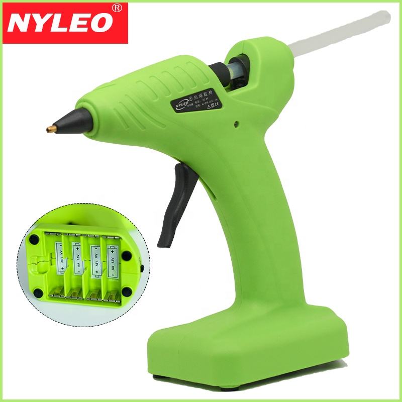 ORANGLES 8W Battery Powered Cordless Glue Gun | Hot Melt Silicone Stick DIY Craft & Home Repair Tool - full product showcase - displaying specifications - Image 5 of 5 | adapts to any space | 8W Battery Powered Cordless Glue Gun | Hot Melt Silicone Stick DIY Craft & Home Repair Tool deal New Jersey | Free Shipping ORANGLES