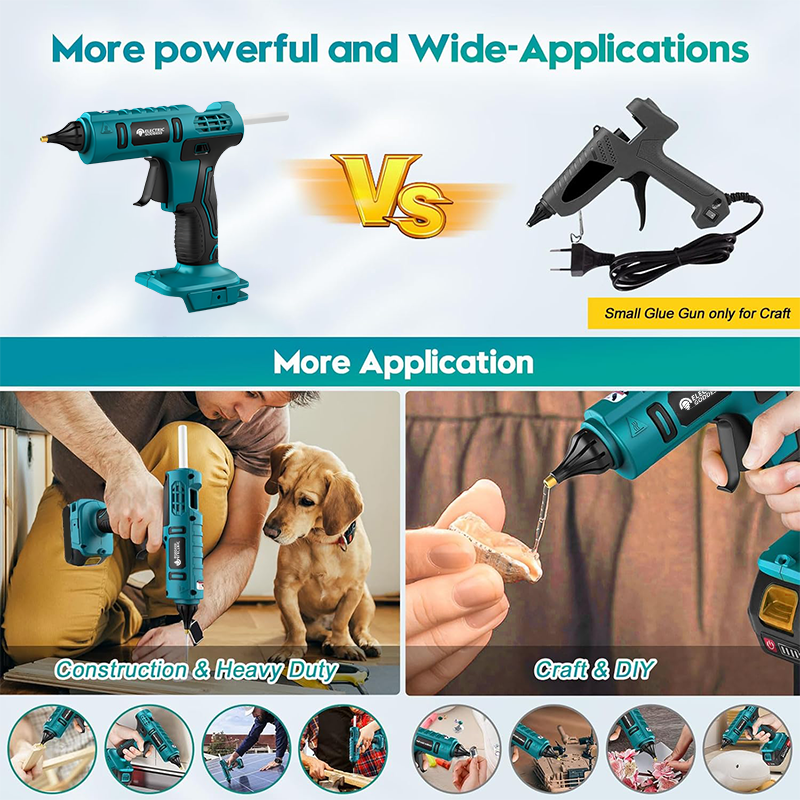 ORANGLES 18V Portable Rechargeable Cordless Hot Melt Glue Gun | Electric DIY Repair Tool for Crafts, Home & Industrial Use - high resolution display - exposing craftsmanship - Image 2 of 6 | built for everyone | 18V Portable Rechargeable Cordless Hot Melt Glue Gun | Electric DIY Repair Tool for Crafts, Home & Industrial Use for sale Georgia | Free Shipping ORANGLES