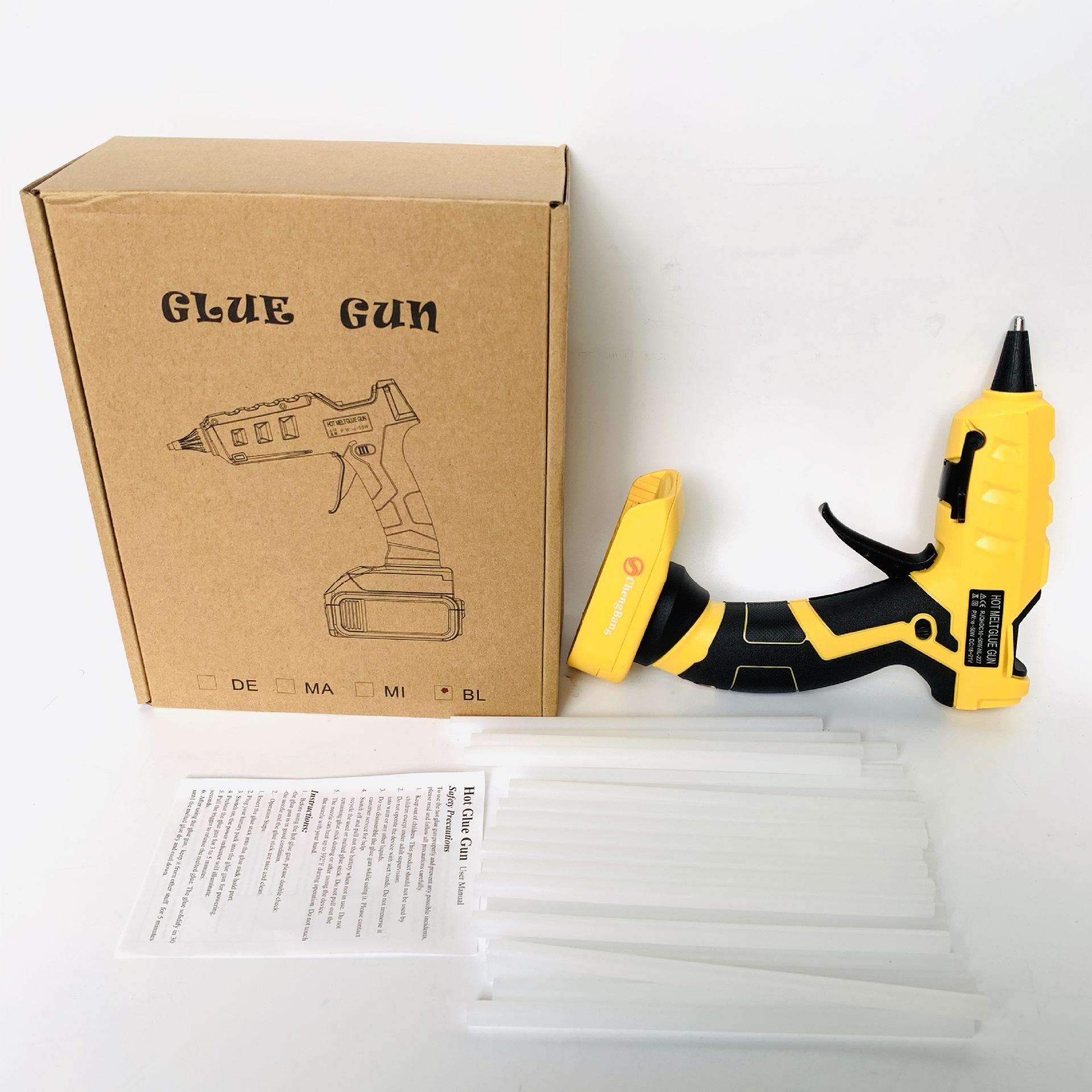 ORANGLES 50W High Power Cordless Hot Melt Glue Gun Li-ion Rechargeable | Portable Electric Glue Gun for DIY, Repair & Craft Work - detailed closeup view - illustrating benefits - Image 3 of 6 | created for all | Shop 50W High Power Cordless Hot Melt Glue Gun Li-ion Rechargeable | Portable Electric Glue Gun for DIY, Repair & Craft Work North Carolina | Free Shipping ORANGLES