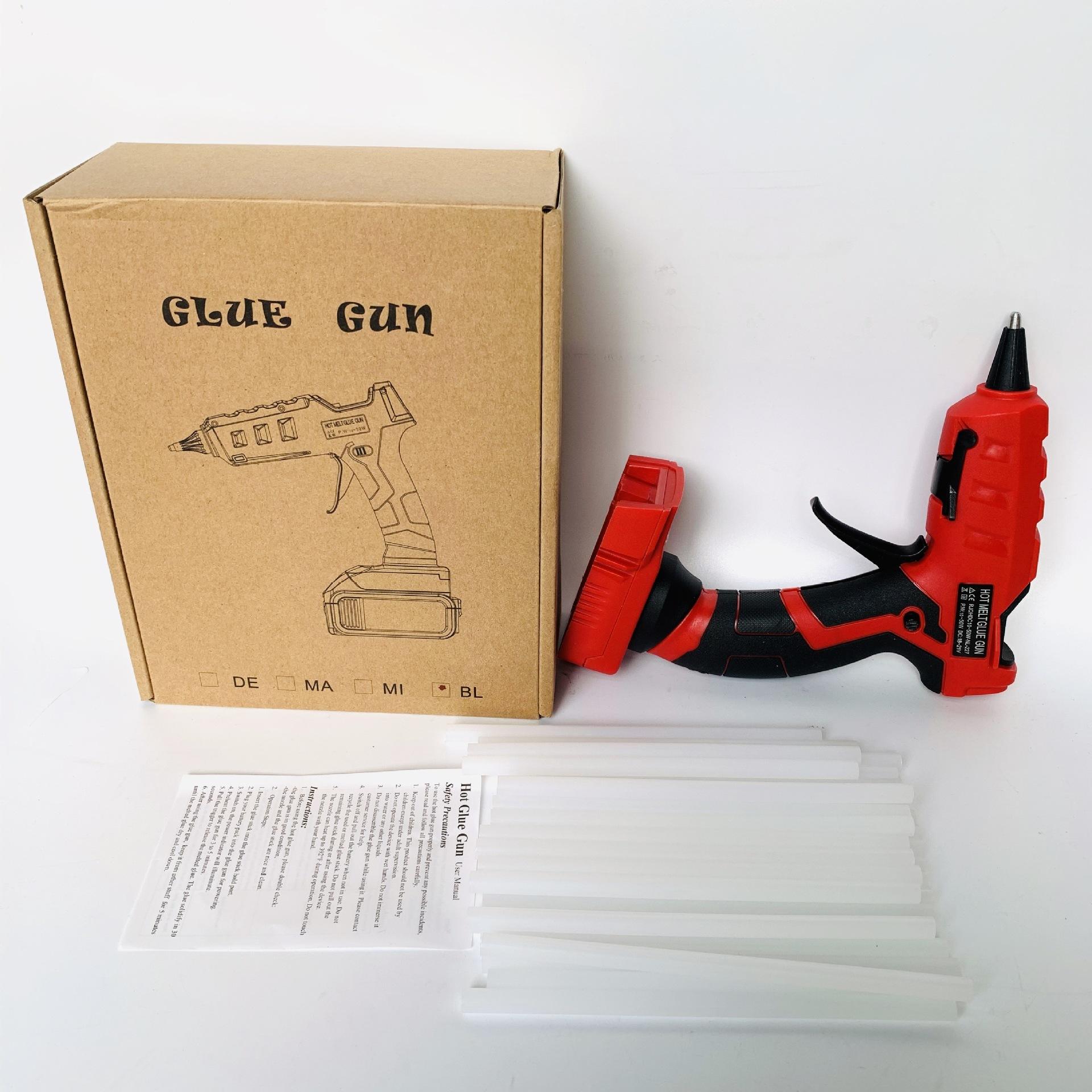 ORANGLES 50W High Power Cordless Hot Melt Glue Gun Li-ion Rechargeable | Portable Electric Glue Gun for DIY, Repair & Craft Work - angled perspective - presenting advantages - Image 4 of 6 | fits any environment | Purchase 50W High Power Cordless Hot Melt Glue Gun Li-ion Rechargeable | Portable Electric Glue Gun for DIY, Repair & Craft Work Michigan | Free Shipping ORANGLES