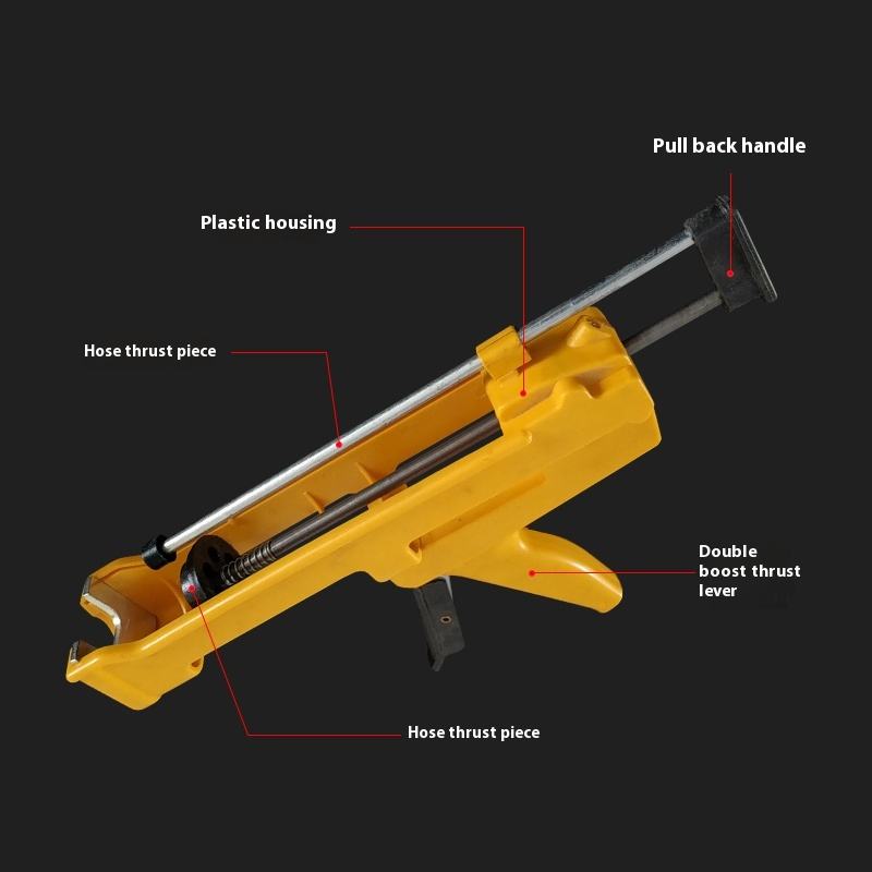 ORANGLES Industrial 360ml 5:1 AB Glue Gun | Two-Component Real Porcelain Caulking Gun Manual Joint Agent Applicator - detailed closeup view - illustrating benefits - Image 3 of 4 | created for all | Shop Industrial 360ml 5:1 AB Glue Gun | Two-Component Real Porcelain Caulking Gun Manual Joint Agent Applicator North Carolina | Free Shipping ORANGLES