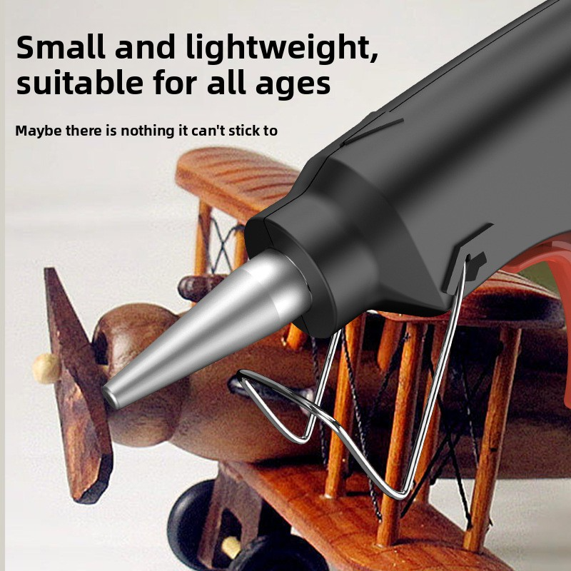 ORANGLES Battery Powered Hot Melt Glue Gun Adjustable Temperature | 5/16in Glue Stick Cordless DIY & Industrial Tool with 3-Year Warranty - detailed closeup view - illustrating benefits - Image 3 of 6 | created for all | Shop Battery Powered Hot Melt Glue Gun Adjustable Temperature | 5/16in Glue Stick Cordless DIY & Industrial Tool with 3-Year Warranty North Carolina | Free Shipping ORANGLES