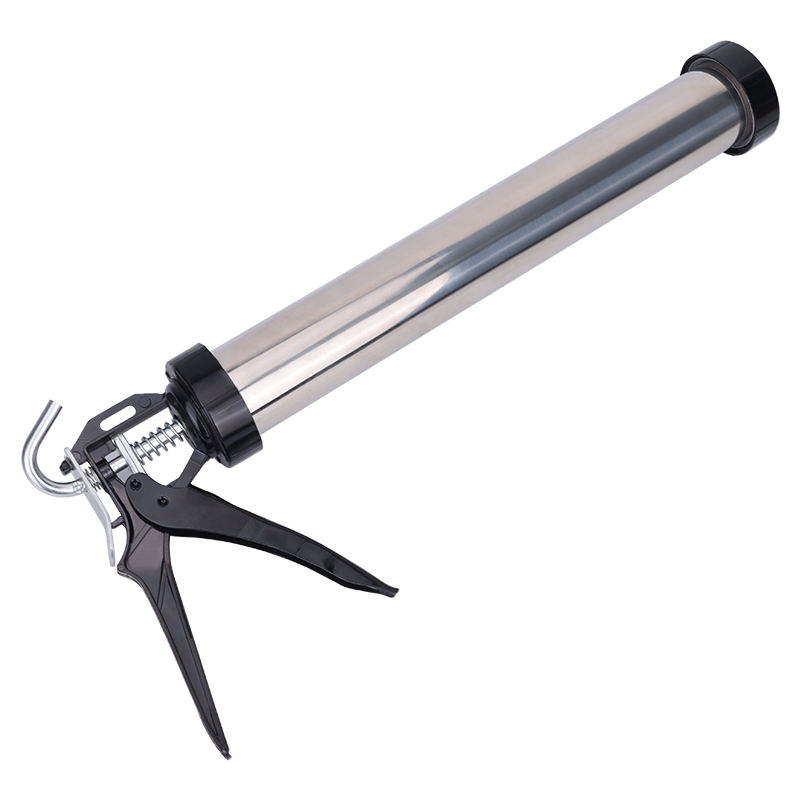 ORANGLES 250ml Drip-Free Manual Sausage Caulking Gun Aluminum | Professional Polyurethane & Silicone Sealant Glue Gun Tool - angled perspective - presenting advantages - Image 4 of 6 | fits any environment | Purchase 250ml Drip-Free Manual Sausage Caulking Gun Aluminum | Professional Polyurethane & Silicone Sealant Glue Gun Tool Michigan | Free Shipping ORANGLES