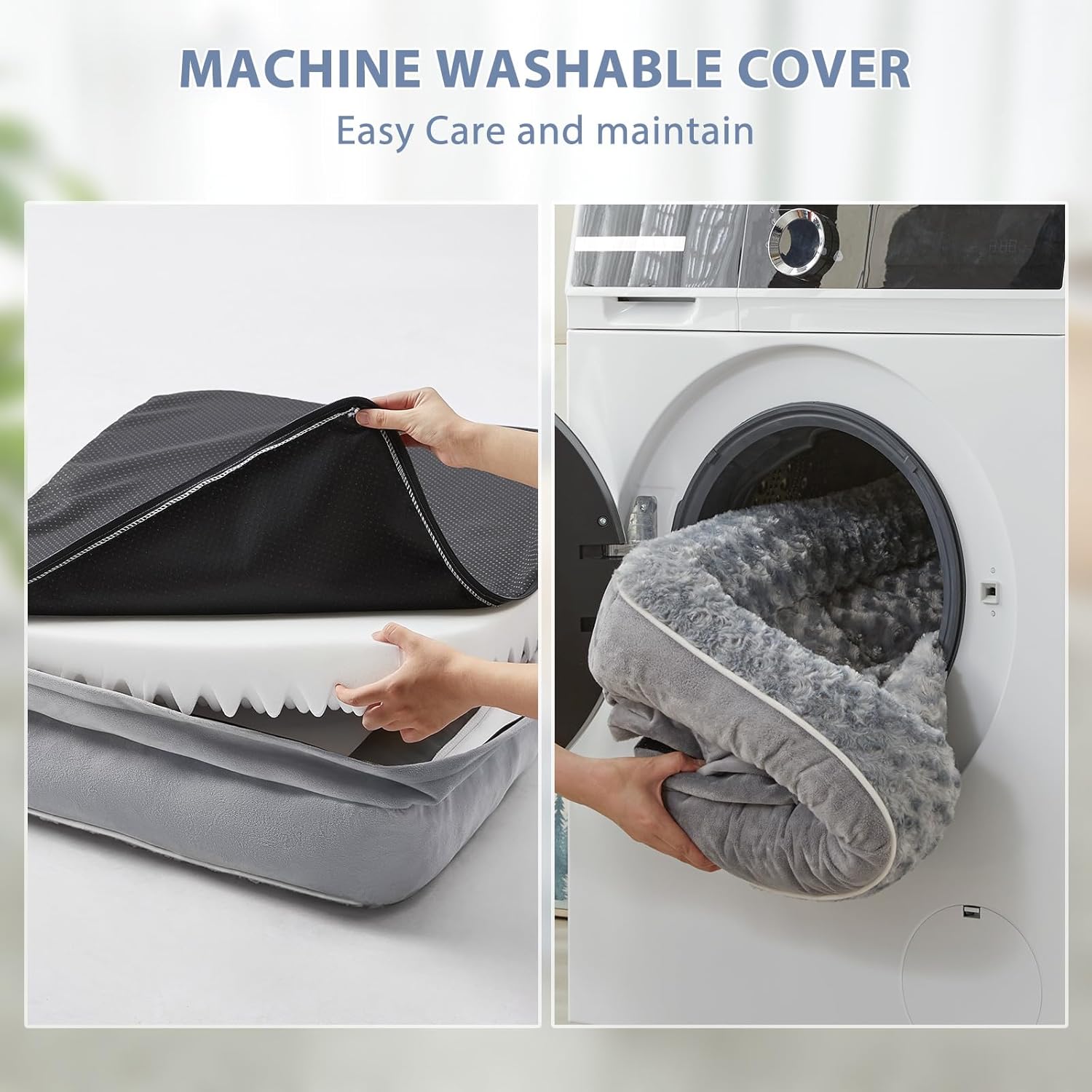 ORANGLES BFPETHOME Orthopedic Dog Bed for Large Dogs | Waterproof Sofa Pet Bed with Washable Cover & Non-Slip Bottom - full product showcase - displaying specifications - Image 5 of 8 | adapts to any space | BFPETHOME Orthopedic Dog Bed for Large Dogs | Waterproof Sofa Pet Bed with Washable Cover & Non-Slip Bottom deal New Jersey | Free Shipping ORANGLES