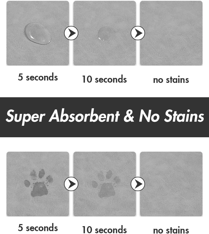 ORANGLES Absorbent Dog Food Mat Quick Dry | Waterproof Pet Feeding Mat for Food & Water Bowls No Stain Dog & Cat Bowl Mat for Messy Drinkers - stunning visual - unveiling characteristics - Image 7 of 8 | perfect for office | Absorbent Dog Food Mat Quick Dry | Waterproof Pet Feeding Mat for Food & Water Bowls No Stain Dog & Cat Bowl Mat for Messy Drinkers offer Washington | Free Shipping ORANGLES