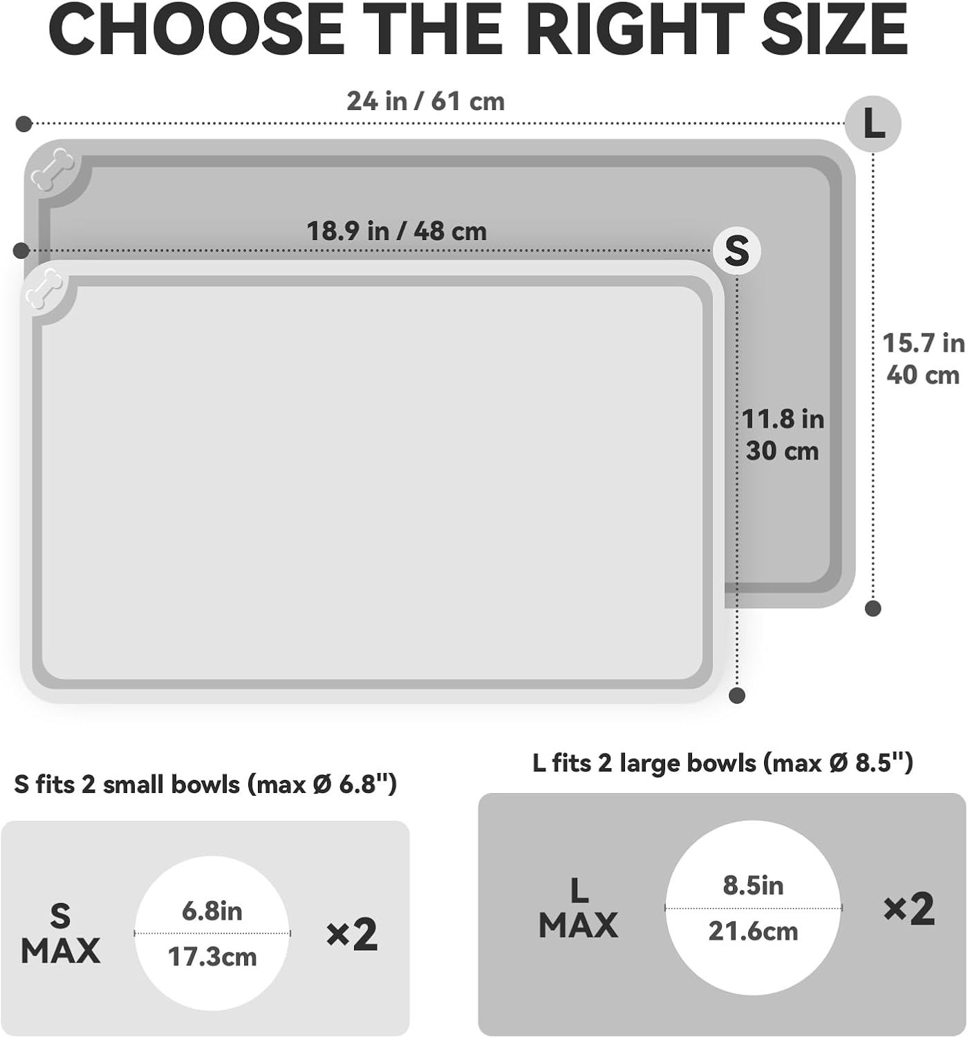 ORANGLES VIVAGLORY Flexmat Silicone Dog Food Mat S Grey | Non-Slip Waterproof Pet Bowl Placemat with Raised Edges & Lip - high resolution display - exposing craftsmanship - Image 2 of 8 | built for everyone | VIVAGLORY Flexmat Silicone Dog Food Mat S Grey | Non-Slip Waterproof Pet Bowl Placemat with Raised Edges & Lip for sale Georgia | Free Shipping ORANGLES