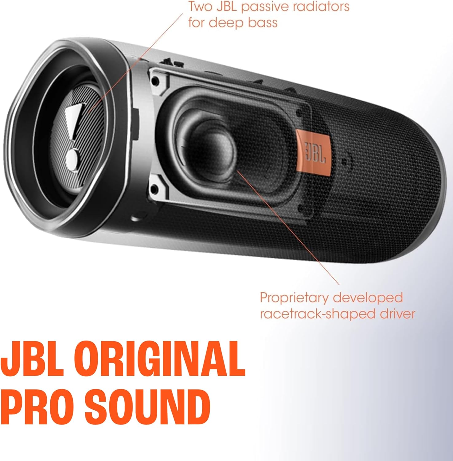 ORANGLES JBL Flip 5 Waterproof Portable Bluetooth Speaker Black | Compact Wireless Speaker with Powerful Sound for Travel & Outdoors - elegant presentation - exhibiting components - Image 6 of 7 | ideal for home | Discount on JBL Flip 5 Waterproof Portable Bluetooth Speaker Black | Compact Wireless Speaker with Powerful Sound for Travel & Outdoors Virginia | Free Shipping ORANGLES