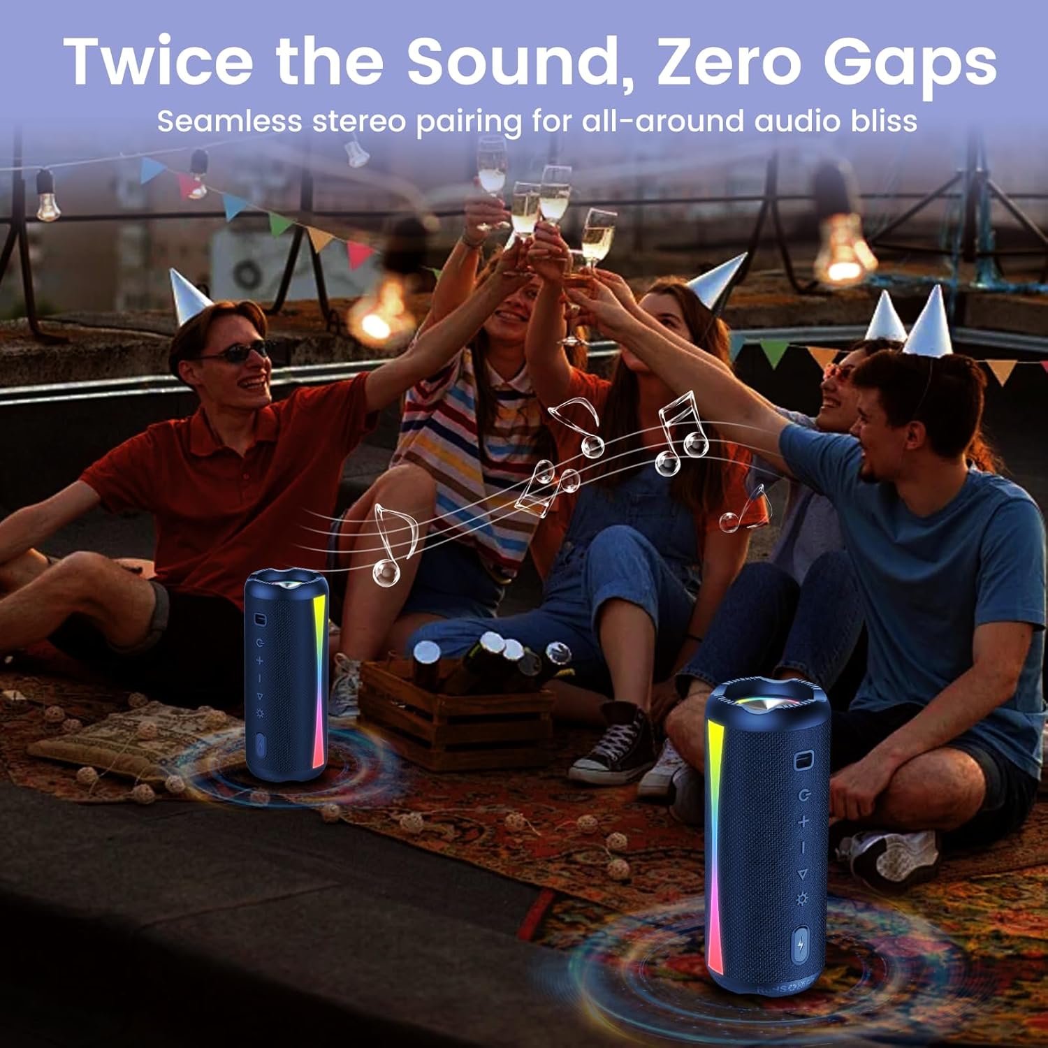 ORANGLES 2026 Portable Bluetooth Speaker 5.4 | RGB Lights, 30H Playtime, Deep Bass, IPX7 Waterproof, TWS Pairing Wireless Speaker for Travel & Party Blue - stunning visual - unveiling characteristics - Image 7 of 7 | perfect for office | 2026 Portable Bluetooth Speaker 5.4 | RGB Lights, 30H Playtime, Deep Bass, IPX7 Waterproof, TWS Pairing Wireless Speaker for Travel & Party Blue offer Washington | Free Shipping ORANGLES