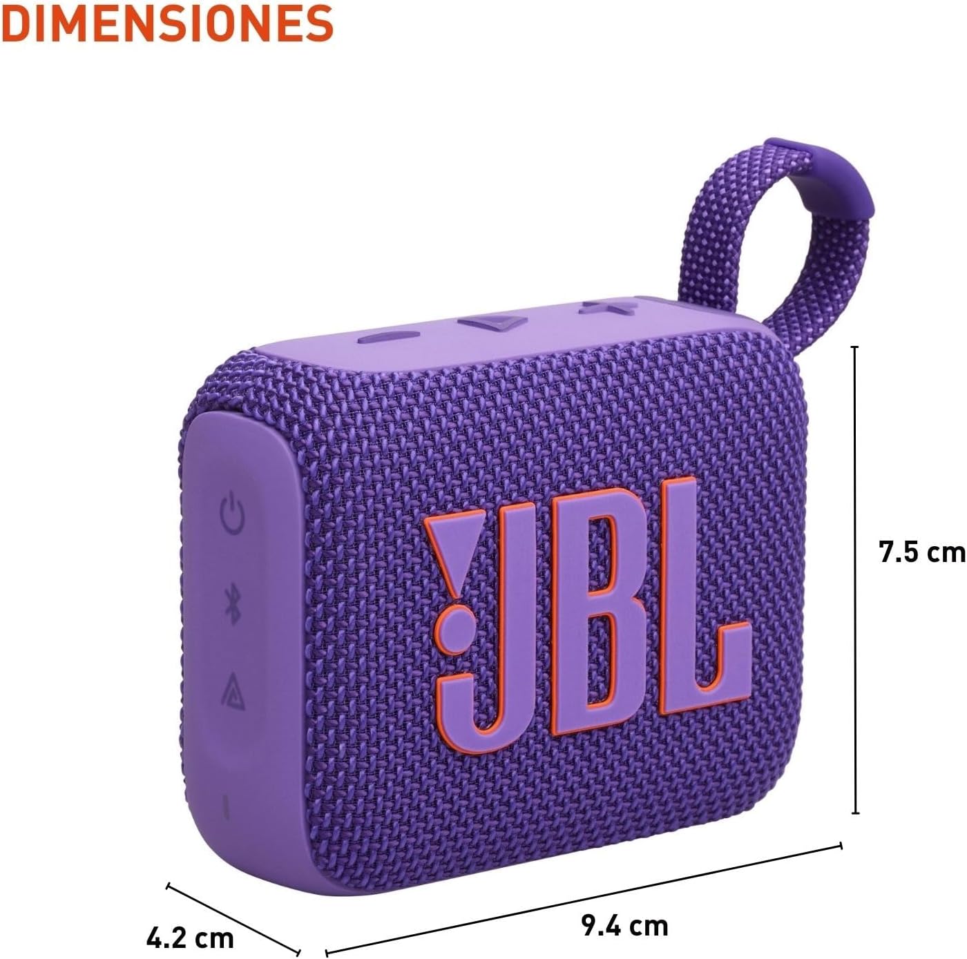 ORANGLES JBL Go 4 Ultra Portable Bluetooth Speaker Purple | Waterproof & Dustproof JBL Pro Sound with Punchy Bass, 7H Battery - full product showcase - Image 5 of 6 | suitable for professionals | Florida | Free Shipping ORANGLES